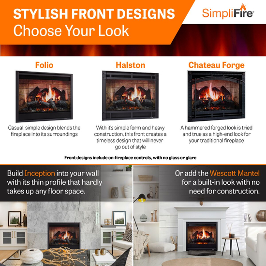 SimpliFire Inception Front Designs