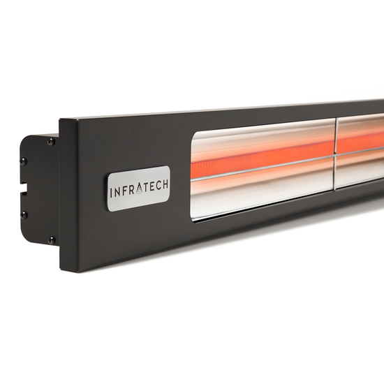 42.50 Inches Slimline Series Single Element 2400 W and 208 V Heater Black Close Up