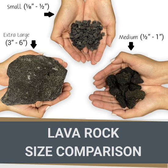 Extra Large Black Lava Rocks Different Sizes