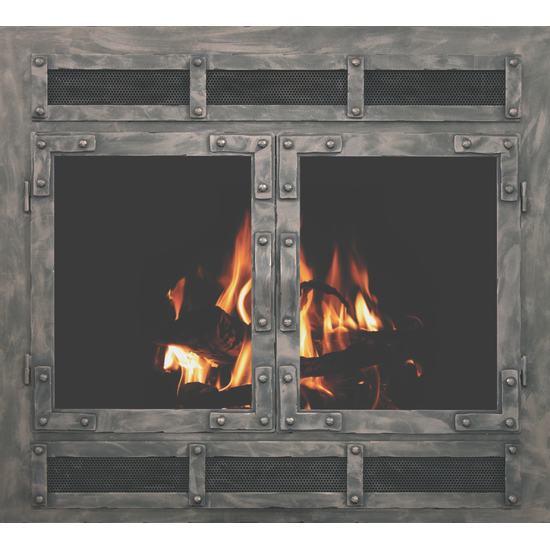 Chesapeake Refacing for zero clearance fireplaces with 1520 Louver Style