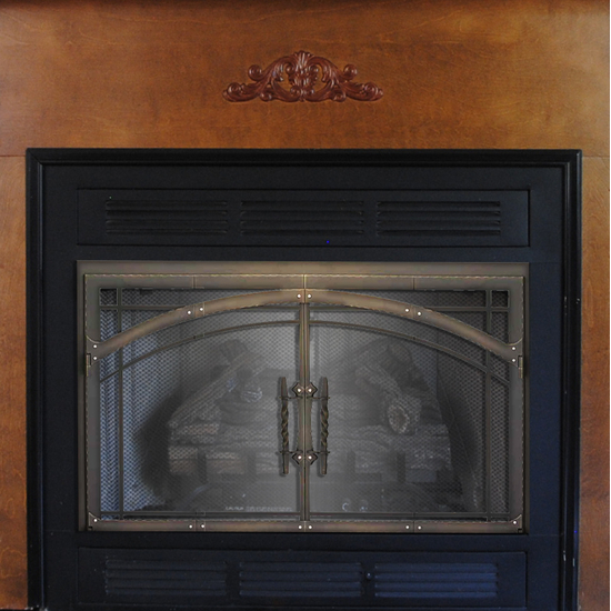 Madrid Fireplace Door in Classic Bronze