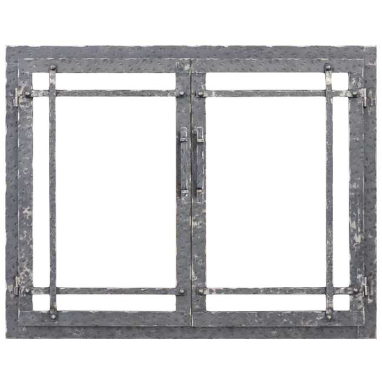 Allegheny Masonry Fireplace Door with Clear Natural Finish