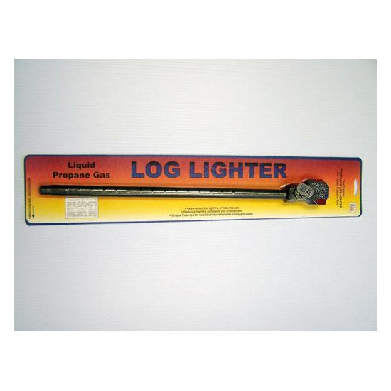 Angled log lighter for Propane