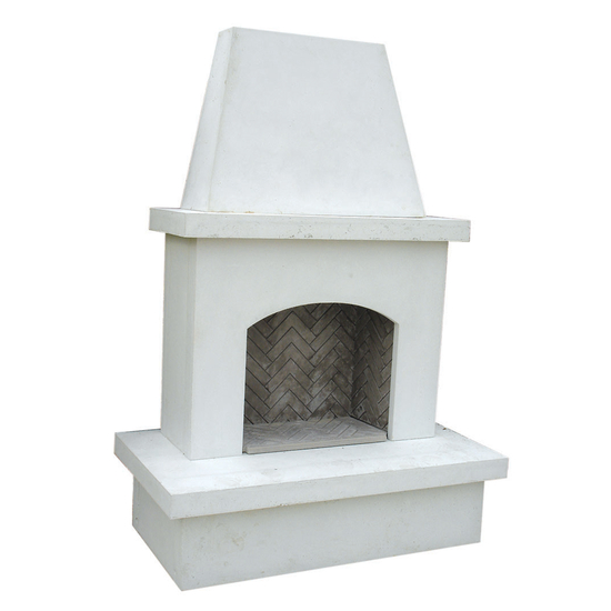 Contractor Model Outdoor Gas Fireplace