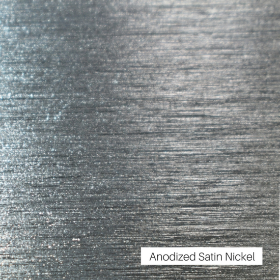 Satin Nickel anodized finish color