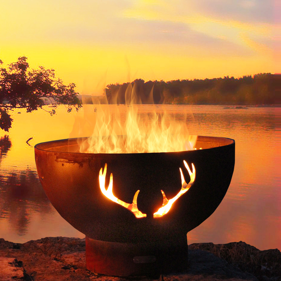 Antlers Wood Burning Fire Pit 36 Inch