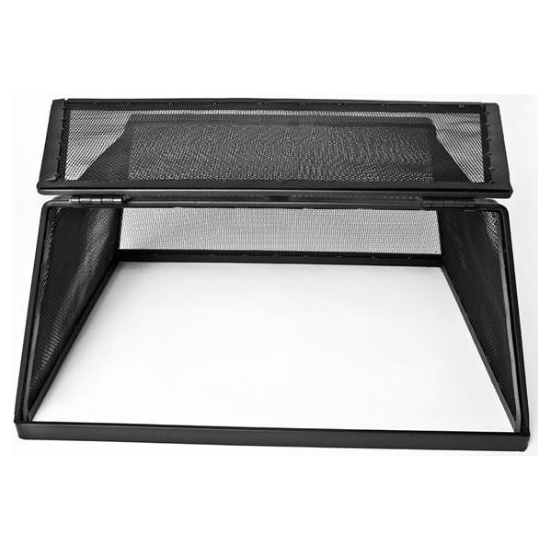 Single hinged door access to Square Fire Pit Screen