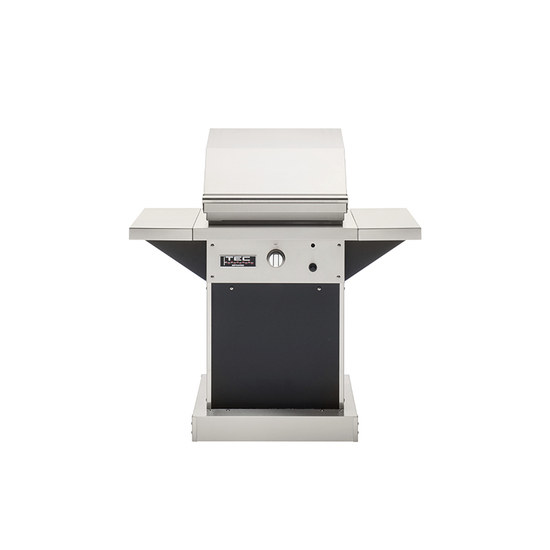 26 Inch TEC Patio FR Infrared Grill On Black Pedestal