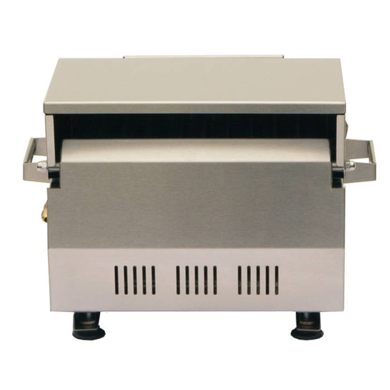 Solaire AllAbout Single Burner Tabletop Grill - back view.