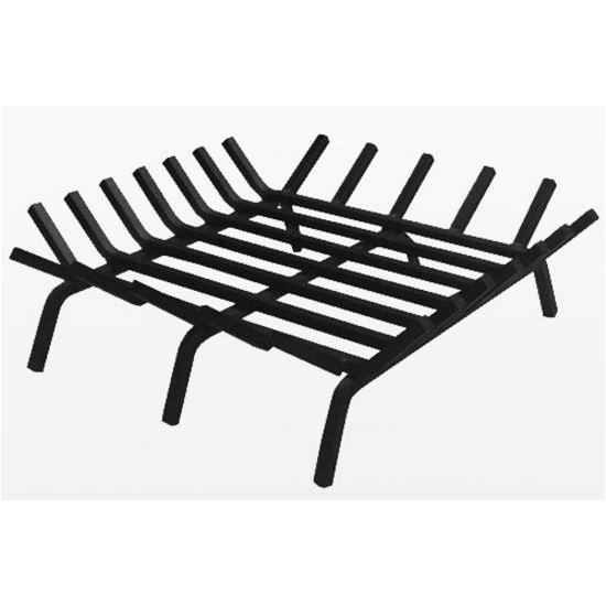 27 Inch Square Carbon Steel Fire Pit Grate