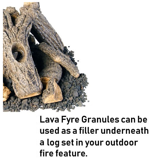 Use lava fyre granules underneath your Campfyre Stack fire pit log set!