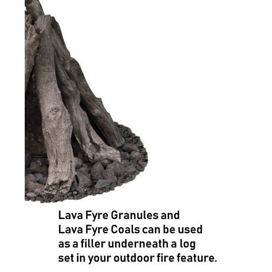 Use lava fyre granules & coals underneath your Desert Sage fire pit log set!