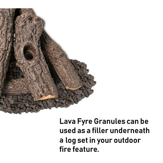 Use lava fyre granules underneath your Prairie Oak Stack log set!