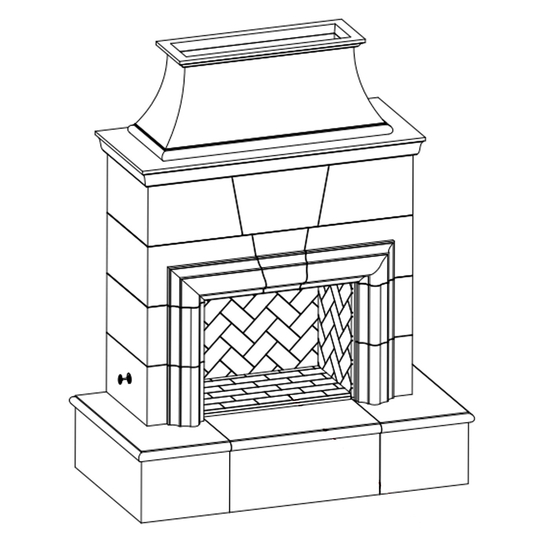 Cordove Vented Outdoor Gas Fireplace