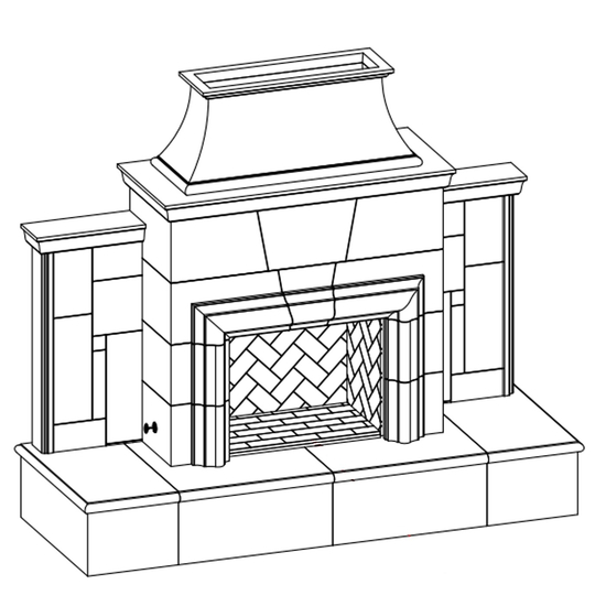 Grand Cordova Vented Outdoor Gas Fireplace