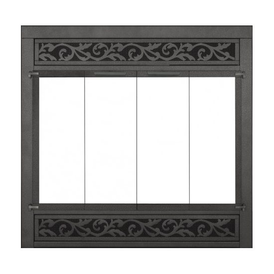 ZC Refacing In Textured Black Finish (SHOWN WITH REMOVABLE with STO1511 louver design)