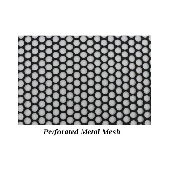 Perforated (punched) metal or woven wire mesh are available for the mesh panel stylePerforated (punched) metal mesh
