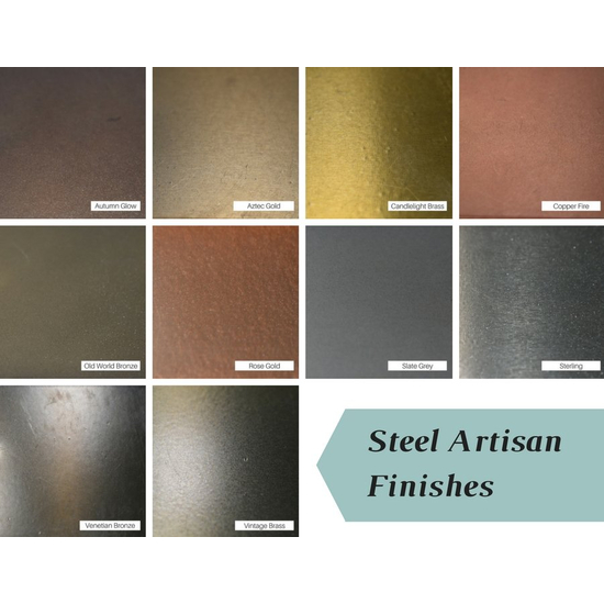 Artisan finishes for steel Design Specialties tool sets