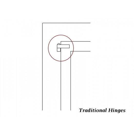 Traditional hinge detail