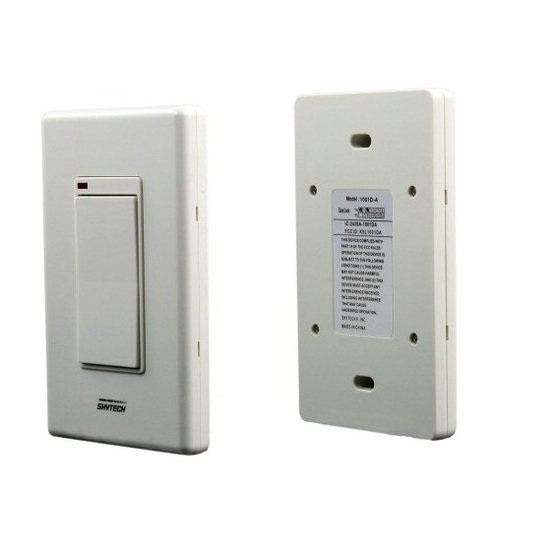 Wall mounted switch - front and back