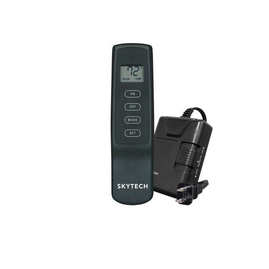 Skytech 1420TH-A On/Off/Termostay Fireplace Remote Control With 110V Plug In Receiver