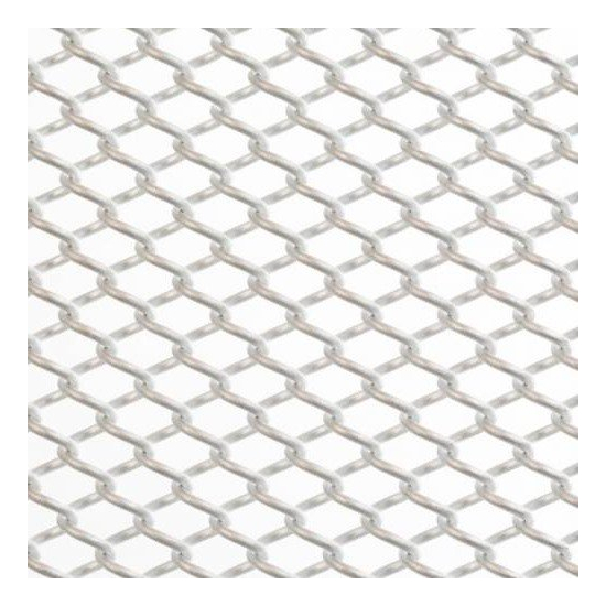 Close up of 1/4 inch metal mesh weave