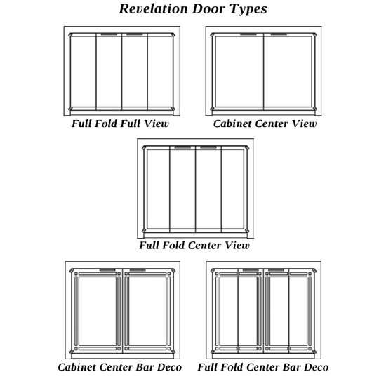 Revelation masonry fireplace door types