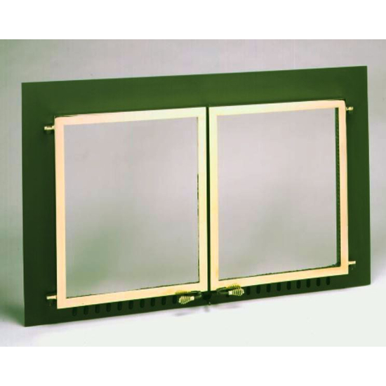 Supreme Air Sealed Fireplace Door with Gold