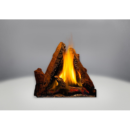 Phazer log set is included with the Castlemore Direct Vent Gas Stove