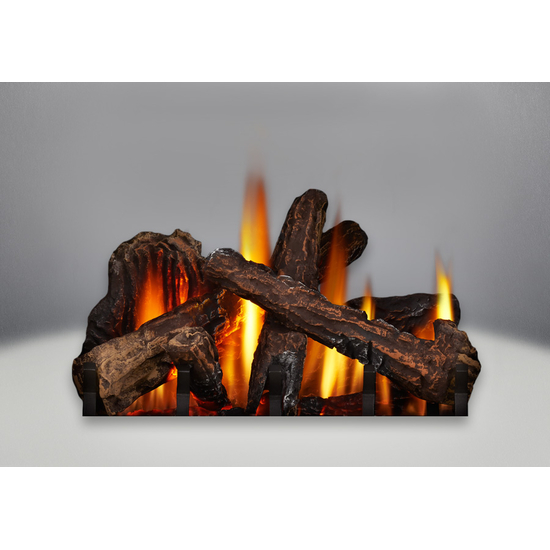 The Phazer log set is included with the Knightsbridge direct vent gas stove