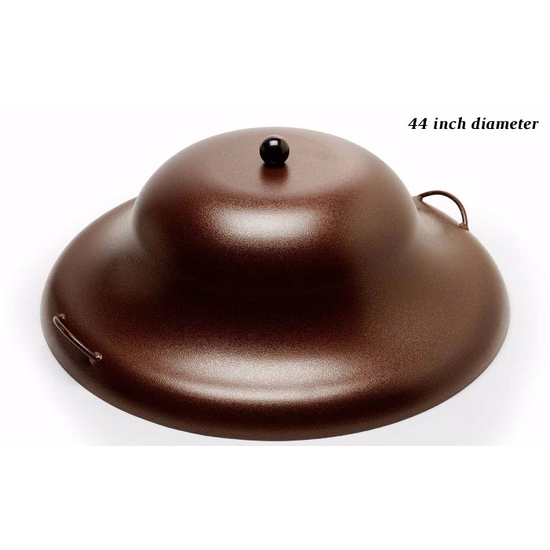 Copper Finish Aluminum Dome Cover For Fire Pits 44 Inch