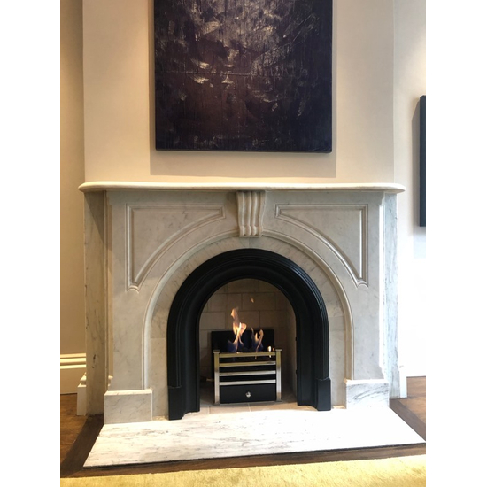 Customer installed coal burner - fire basket was purchased separately at customer's local fireplace store in the UK.