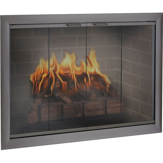Brookfield Zero Clearance Fireplace Door 4 Sided Overlap Fit
