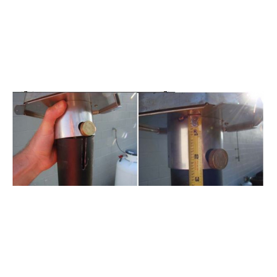 The Hammered Copper match lit TK torch burner assembly is made of stainless steel, then powder coated in black.