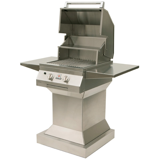 21 inch Solaire Infrared Pedestal Grill shown open