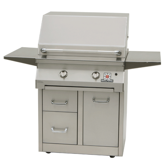 30 Inch Cart Mount Grill with drawers
