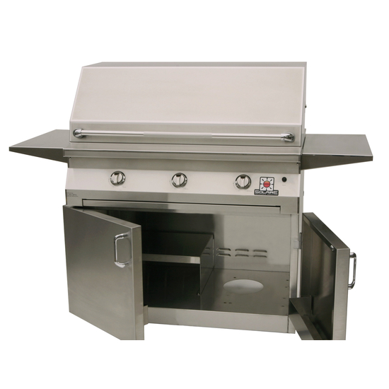 Solaire Cart Mount Grill shown with cart open