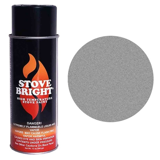 Metallic Gray Green Brown Stove Bright Spray Can