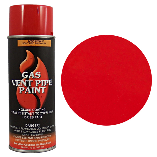 Red Gas Vent Pipe Paint For Vermont Casting Stoves Spray Can