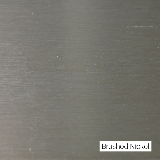 Brushed Nickel Finish Sample Close Up