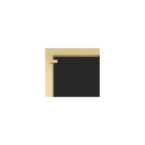 Appalachian All Glass Masonry Fireplace Door - hinge and glass detail