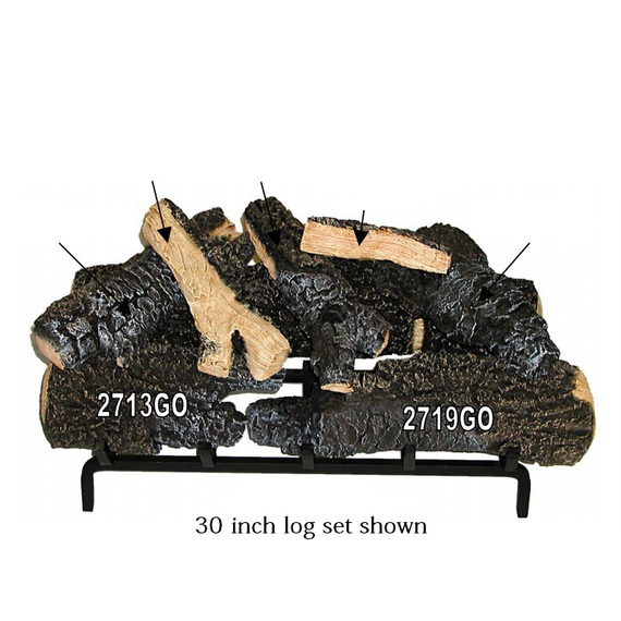 30 inch Magnificent Inferno Gas Log Set