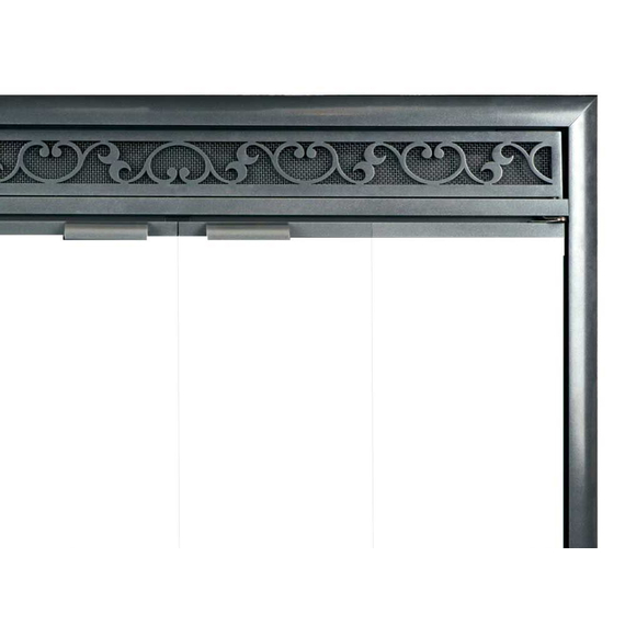 Brookfield Deluxe Refacing Top Right Corner Detail - Scroll louvers