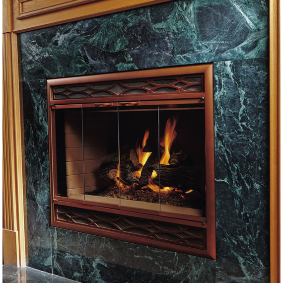 Brookfield ZC Deluxe Refacing shown in Copper Fire artisan finish with Vintage louvers