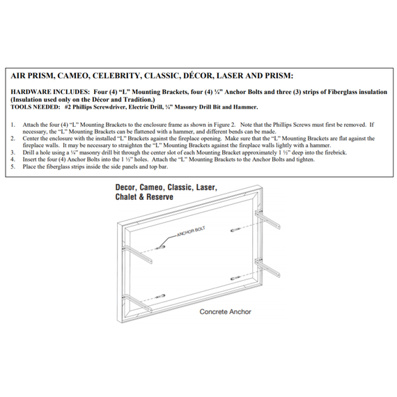 Reserve Fireplace Door Installation