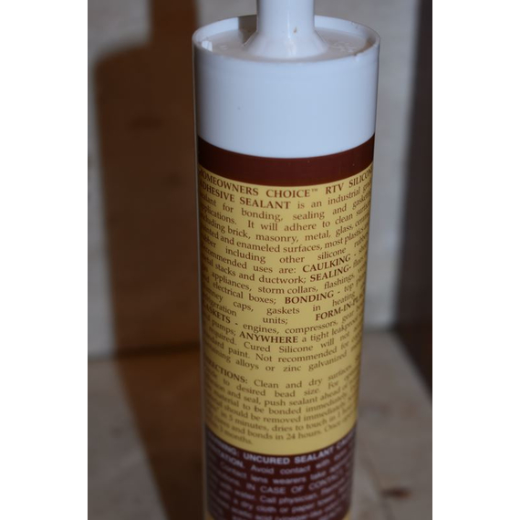Clear RTV Silicone Backside
