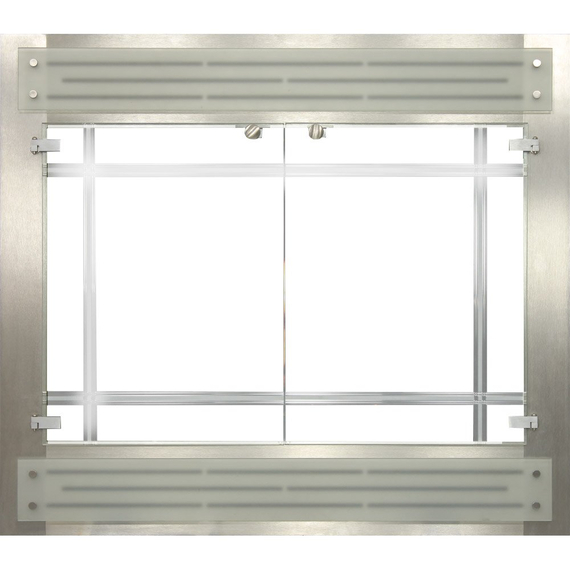 Contemporary ZC Refacing in Clear Stainless Steel
