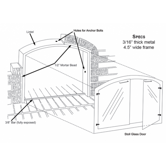 Arch mortar frame specs
