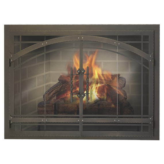 Madrid Fireplace Door in Classic Bronze