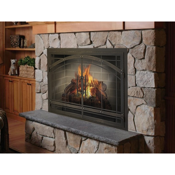 Madrid Fireplace Door in Classic Bronze